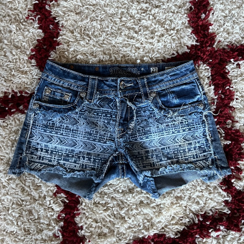 Aztec Print Miss Me Shorts